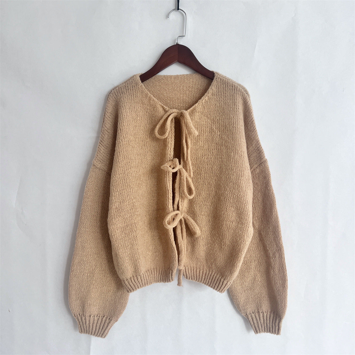 Women's Cardigan Sweater Long Sleeve Sweaters & Cardigans Elegant Simple Style Solid Color