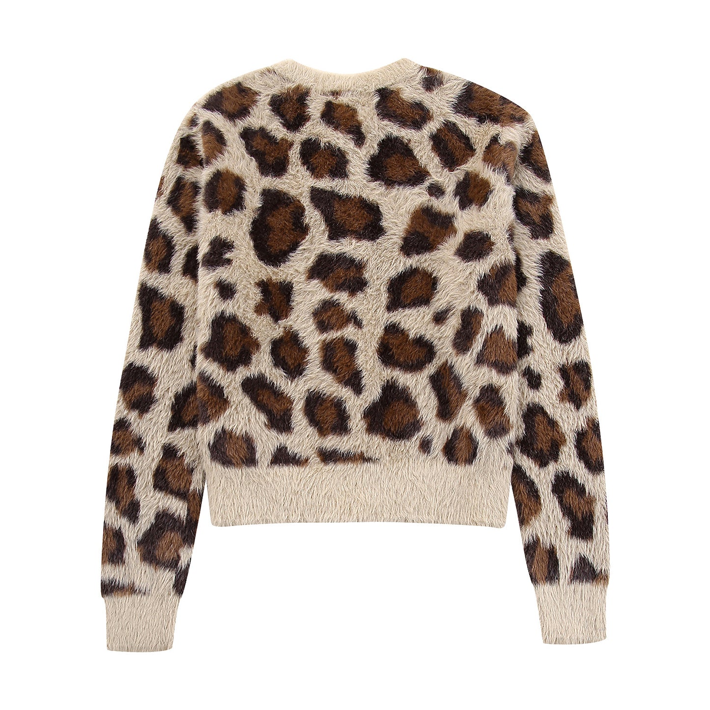 Women's Coat Long Sleeve Sweaters & Cardigans Vacation Leopard