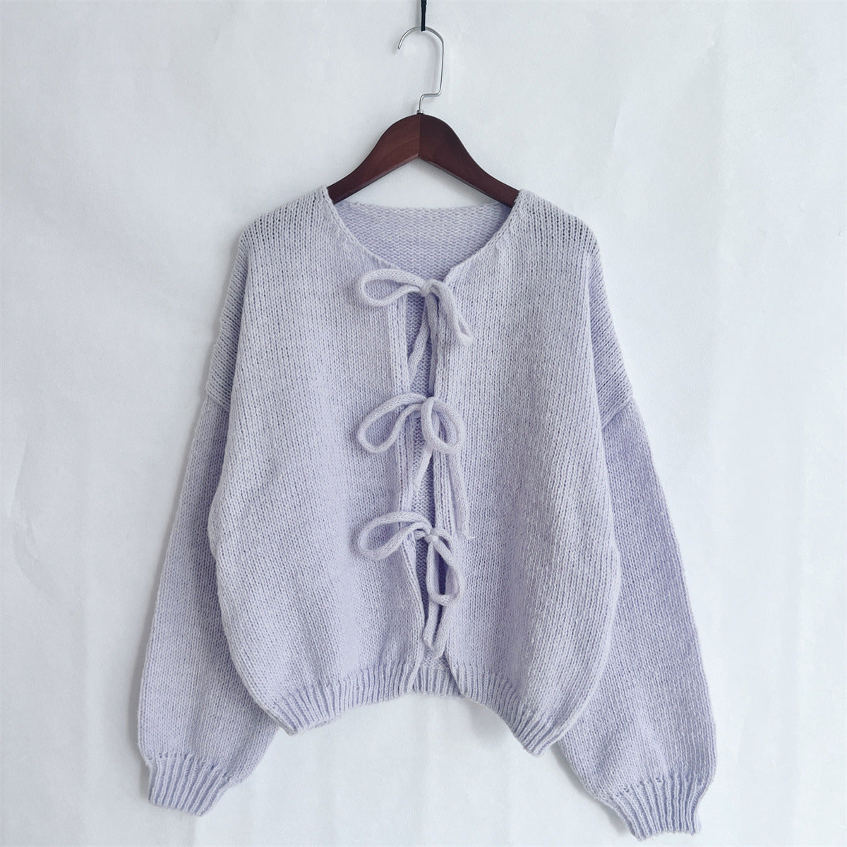 Women's Cardigan Sweater Long Sleeve Sweaters & Cardigans Elegant Simple Style Solid Color