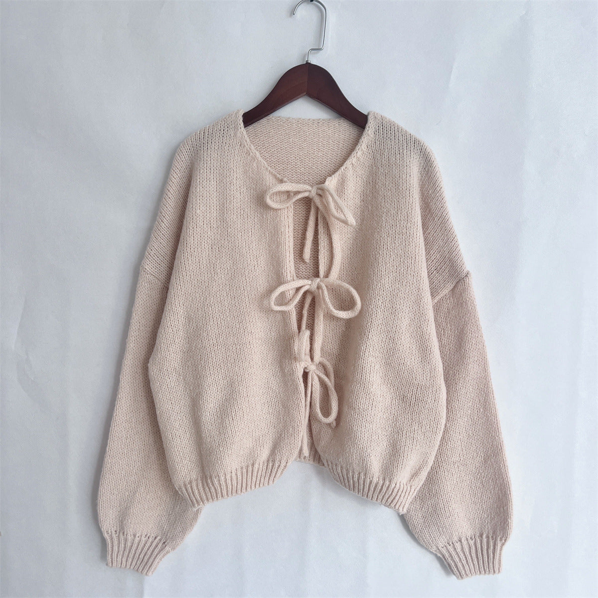 Women's Cardigan Sweater Long Sleeve Sweaters & Cardigans Elegant Simple Style Solid Color