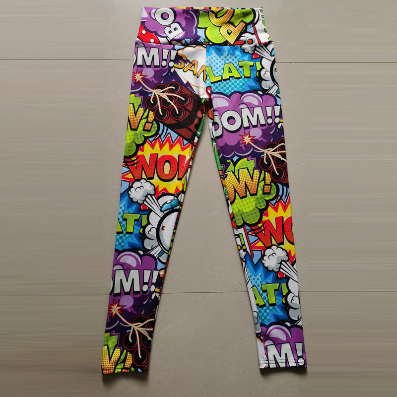 Classic Style Printing Chlorinated Fiber Polyester Active Bottoms Jogger Pants