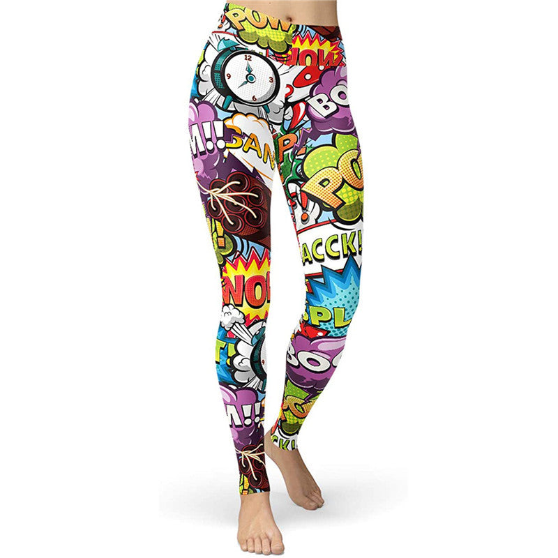 Classic Style Printing Chlorinated Fiber Polyester Active Bottoms Jogger Pants