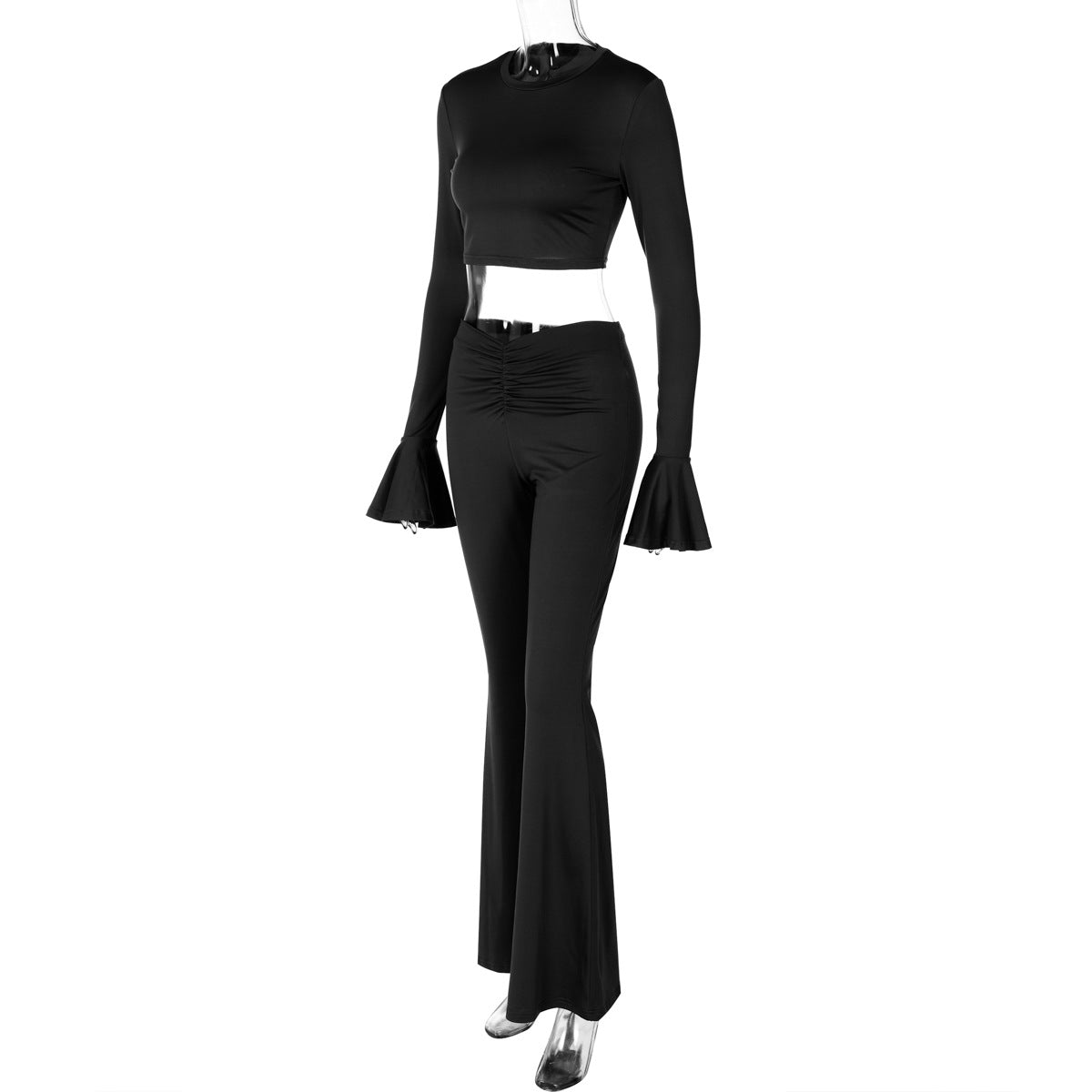 Holiday Women's Simple Style Classic Style Solid Color Spandex Polyester Milk Fiber Pants Sets Pants Sets