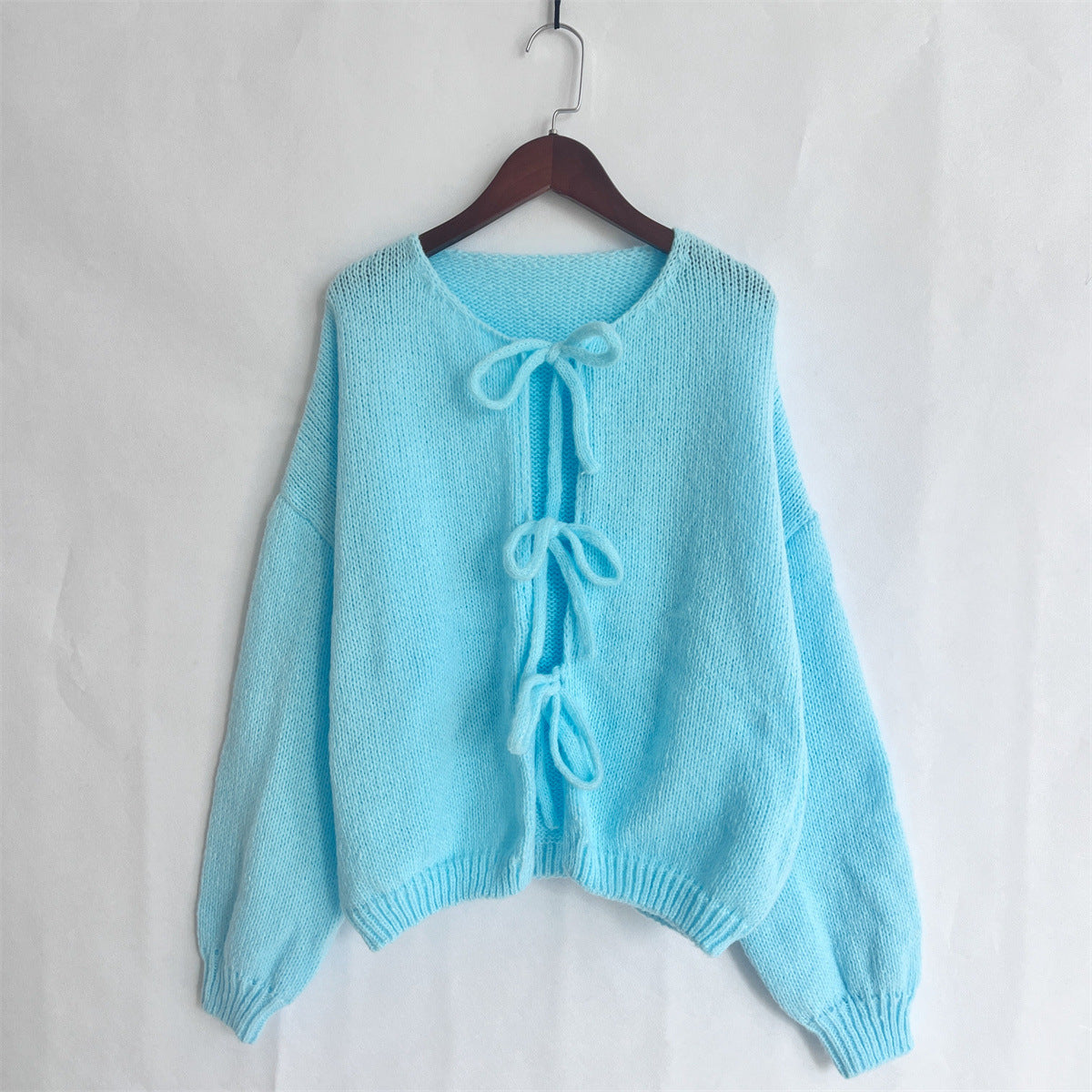 Women's Cardigan Sweater Long Sleeve Sweaters & Cardigans Elegant Simple Style Solid Color