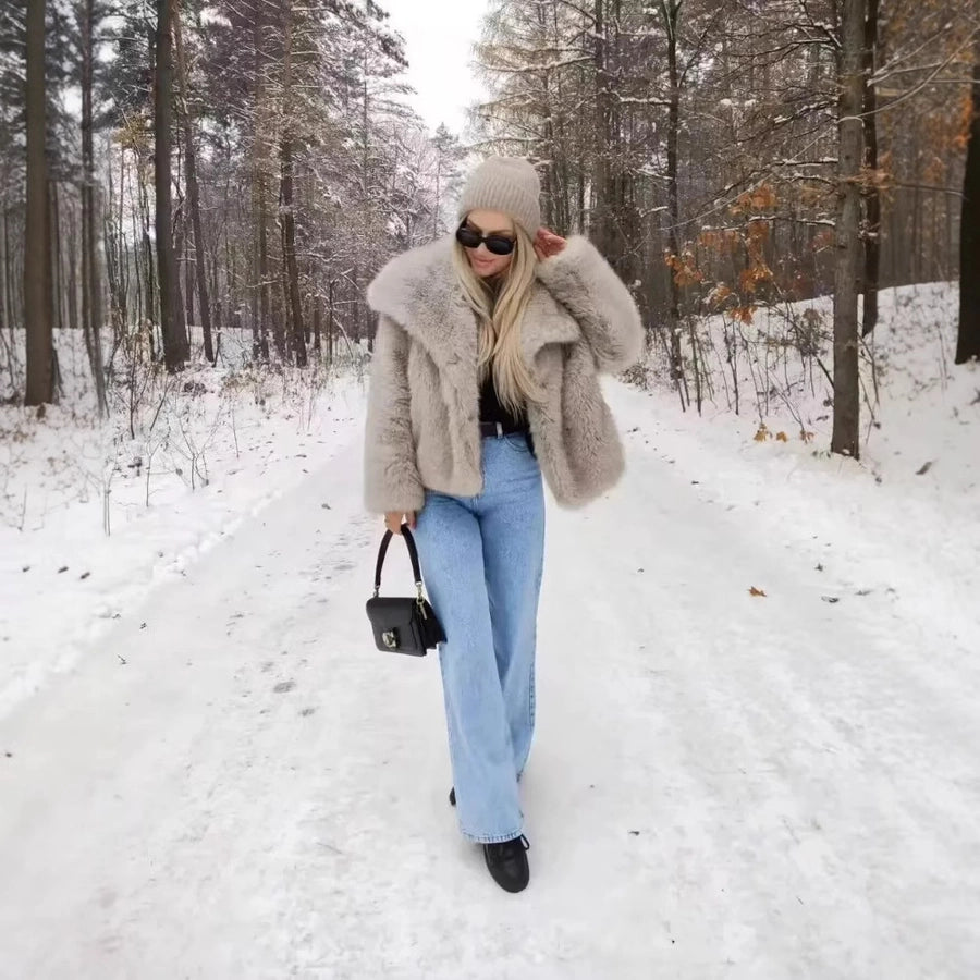 Women's Preppy Style Solid Color Pullovers Coat cotton clothes