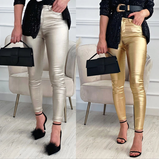 women's daily casual solid color full length pocket casual pants