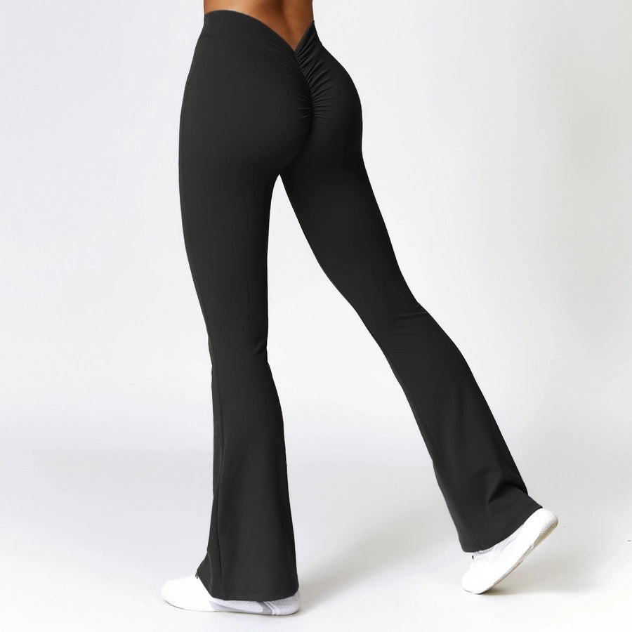 Simple Style Solid Color Nylon Nylon Spandex Active Bottoms Skinny Pants