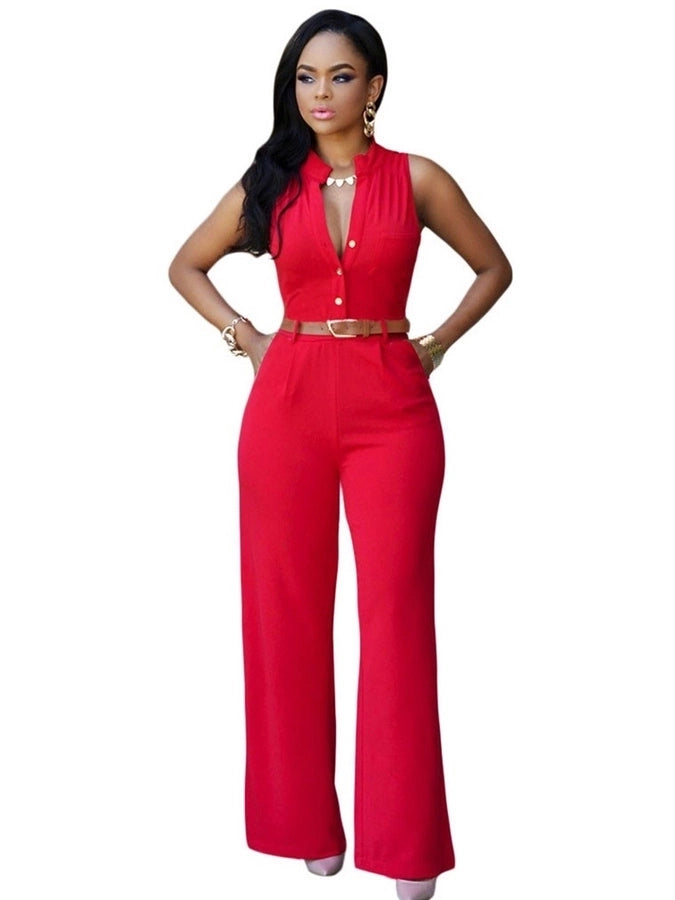 women's daily sexy solid color full length casual pants jumpsuits