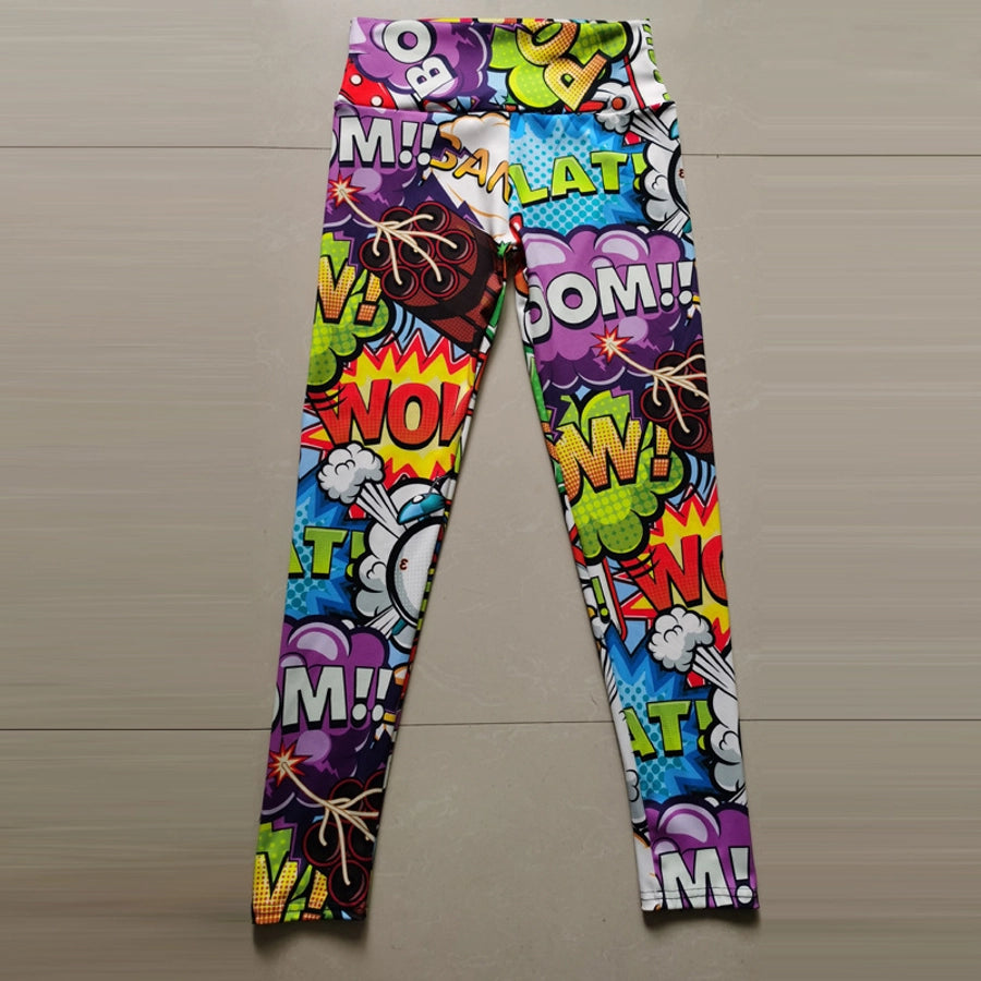 Classic Style Printing Chlorinated Fiber Polyester Active Bottoms Jogger Pants