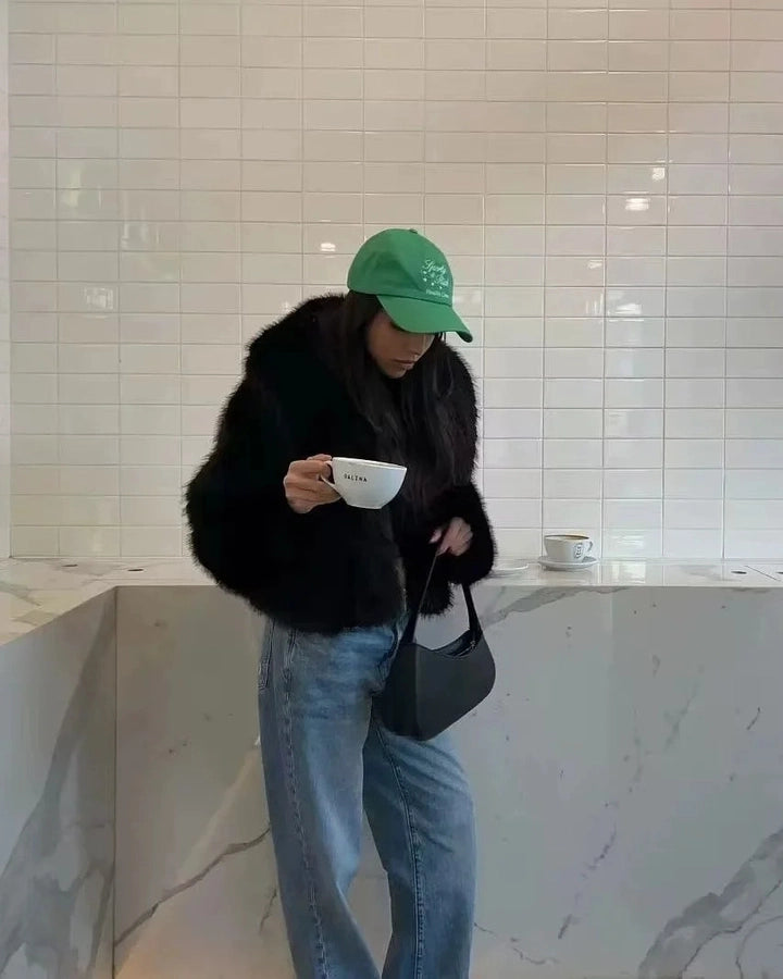 Women's Preppy Style Solid Color Pullovers Coat cotton clothes