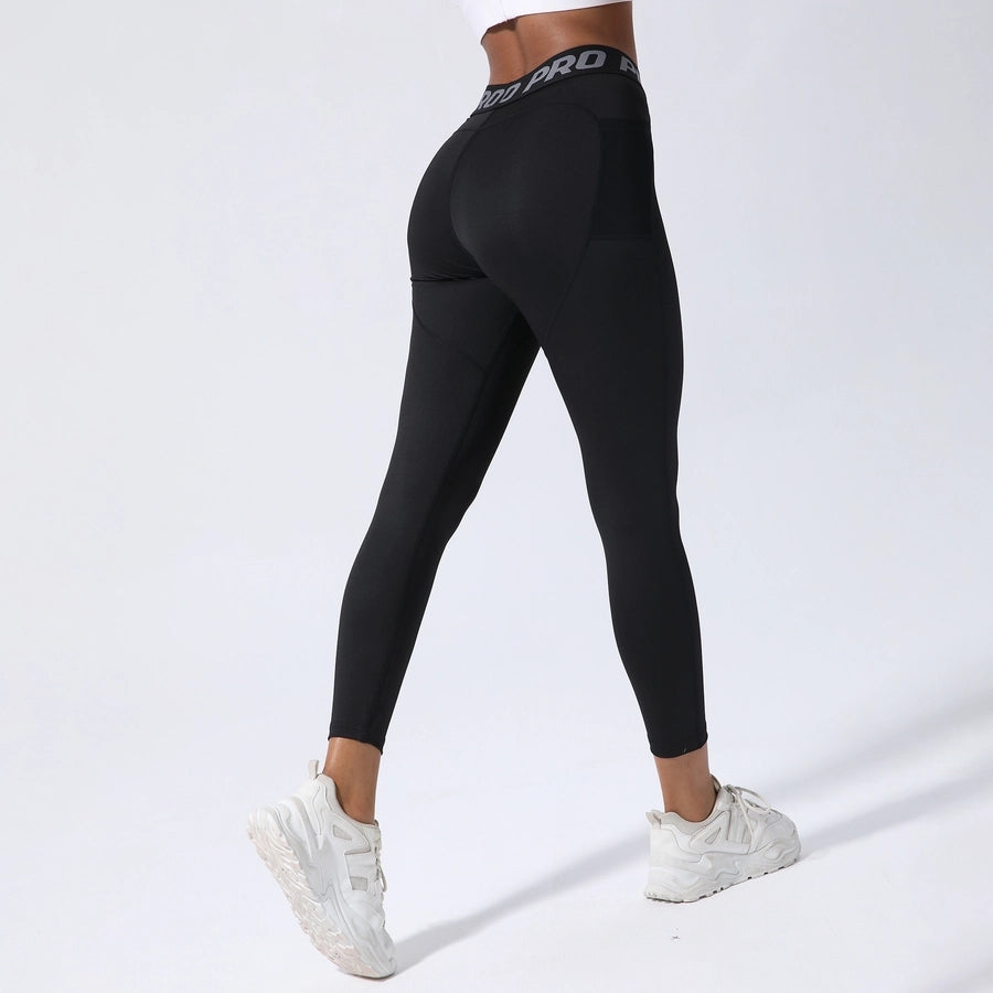 Casual Sports Letter Polyester Active Bottoms Jogger Pants